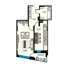 33,4 м², 2-комнатная квартира 20 750 000 ₽ - изображение 111