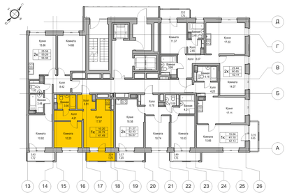 Квартира 39,8 м², 1-комнатная - изображение 2