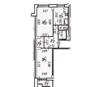 Квартира 64,9 м², 2-комнатная - изображение 1