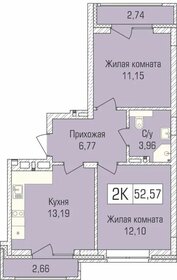 52,1 м², 2-комнатная квартира 5 000 000 ₽ - изображение 107