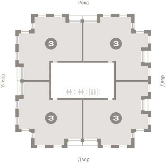 142,6 м², 3-комнатная квартира 16 990 000 ₽ - изображение 25