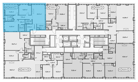 92,1 м², 3-комнатная квартира 96 705 000 ₽ - изображение 3