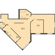 Квартира 86,9 м², 3-комнатная - изображение 2