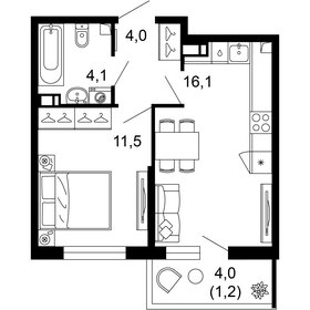 35,1 м², 1-комнатная квартира 12 500 000 ₽ - изображение 68