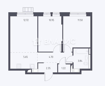 Квартира 52,6 м², 3-комнатная - изображение 1