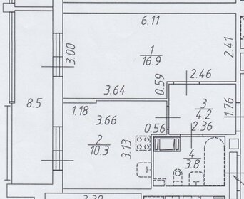 Квартира 35,2 м², 1-комнатная - изображение 1