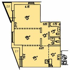 Квартира 60,8 м², 2-комнатная - изображение 2