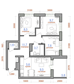 Квартира 63,6 м², 4-комнатная - изображение 1