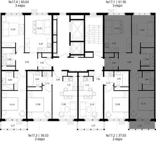 62 м², 2-комнатная квартира 9 423 106 ₽ - изображение 114