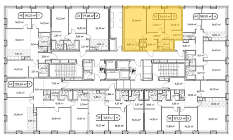 81 м², 3-комнатная квартира 42 500 000 ₽ - изображение 94