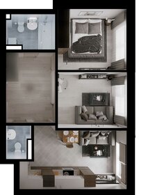 44 м², 2-комнатная квартира 6 100 000 ₽ - изображение 47