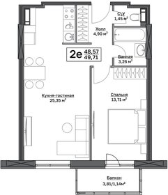 49,7 м², 1-комнатная квартира 6 364 706 ₽ - изображение 5