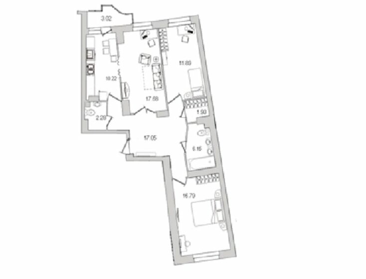 85,4 м², 3-комнатная квартира 19 400 000 ₽ - изображение 1