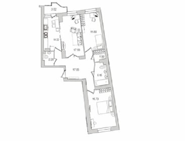 Квартира 85,4 м², 3-комнатная - изображение 1