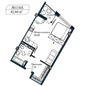 55,5 м², 2-комнатная квартира 9 400 000 ₽ - изображение 58