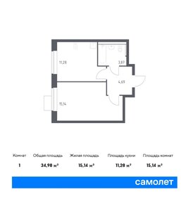 31,9 м², 1-комнатная квартира 6 146 683 ₽ - изображение 42