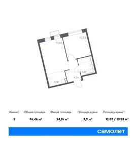 37,1 м², 1-комнатная квартира 9 444 407 ₽ - изображение 20