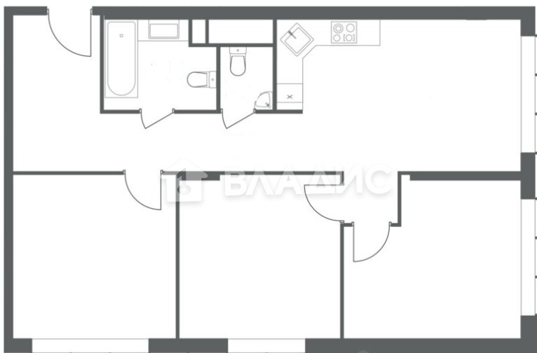 80,3 м², 3-комнатная квартира 33 000 000 ₽ - изображение 15