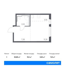 26 м², квартира-студия 6 600 000 ₽ - изображение 40