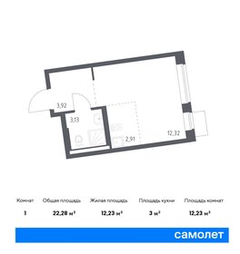 Квартира 22,3 м², студия - изображение 1