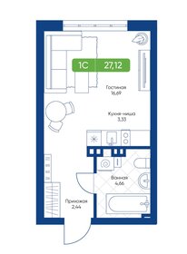 32,5 м², 2-комнатная квартира 3 500 000 ₽ - изображение 66