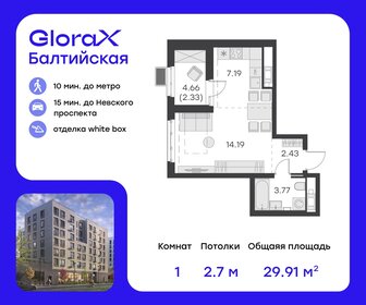 21,4 м², квартира-студия 8 539 999 ₽ - изображение 83