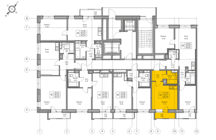 23,1 м², квартира-студия 5 300 000 ₽ - изображение 110