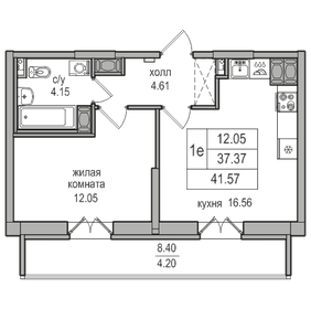 37,3 м², 1-комнатная квартира 9 023 872 ₽ - изображение 11