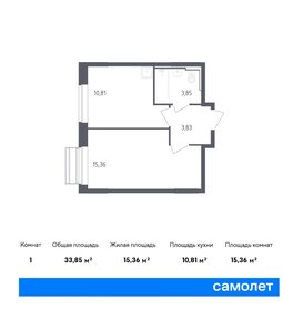 34 м², 1-комнатная квартира 6 500 000 ₽ - изображение 18