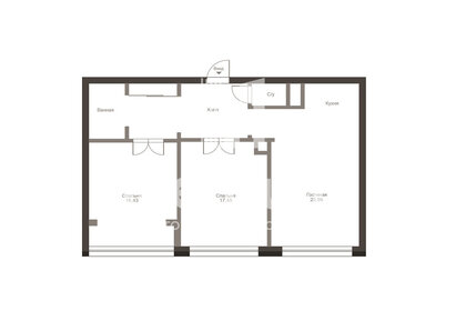 Квартира 82,1 м², 3-комнатная - изображение 2