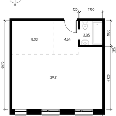 Квартира 44,9 м², 2-комнатная - изображение 3