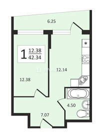 Квартира 36,1 м², 1-комнатная - изображение 1