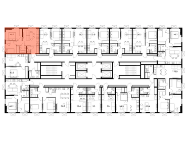 59,8 м², 3-комнатная квартира 7 800 000 ₽ - изображение 135