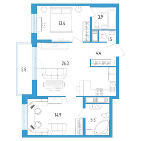 70,2 м², 2-комнатная квартира 19 419 832 ₽ - изображение 105