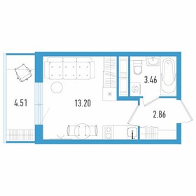 23,4 м², квартира-студия 4 000 000 ₽ - изображение 6