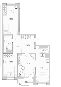 91,3 м², 3-комнатная квартира 18 220 000 ₽ - изображение 47