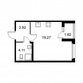 28,3 м², квартира-студия 4 642 840 ₽ - изображение 39