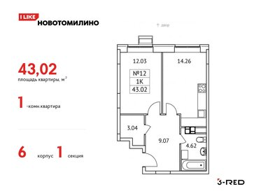 41,6 м², 1-комнатная квартира 6 400 000 ₽ - изображение 62