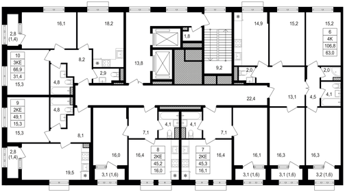 16,4 м², 1-комнатные апартаменты 5 000 000 ₽ - изображение 116