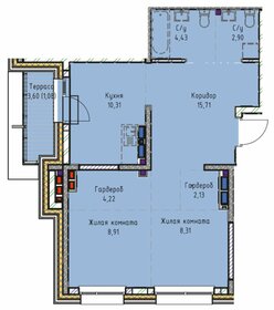 61,7 м², 2-комнатная квартира 9 500 000 ₽ - изображение 46