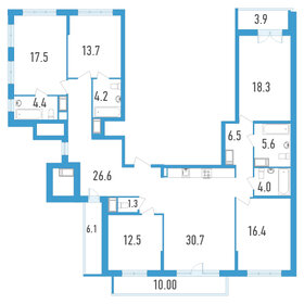 Квартира 169,8 м², 5-комнатная - изображение 1