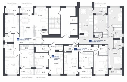 113,8 м², 3-комнатная квартира 14 400 000 ₽ - изображение 88