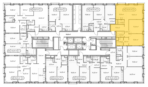 92 м², 2-комнатная квартира 54 380 000 ₽ - изображение 43