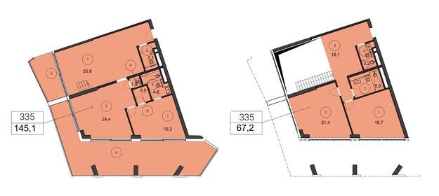 Квартира 212,3 м², 3-комнатные - изображение 1