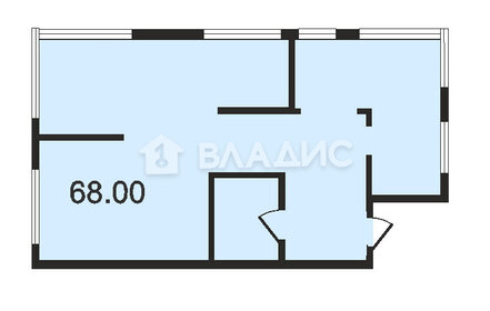 Квартира 68 м², 3-комнатная - изображение 1