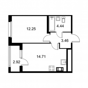 Квартира 36,3 м², 1-комнатная - изображение 1