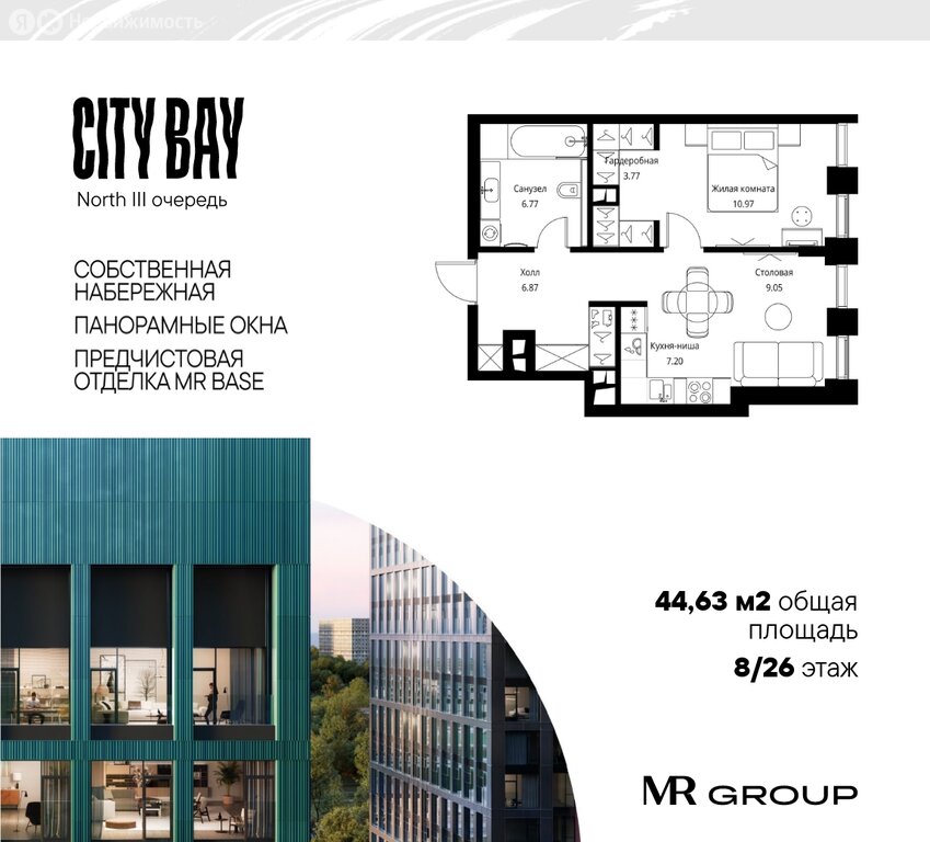 Варианты планировок ЖК City Bay - планировка 5