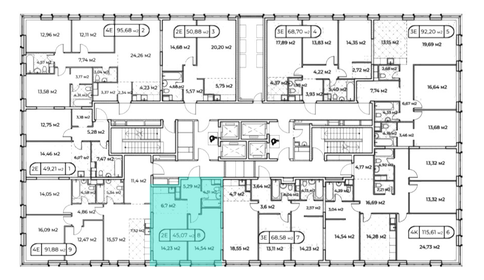 49,2 м², 2-комнатная квартира 32 900 000 ₽ - изображение 114