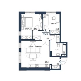 132 м², 4-комнатная квартира 16 334 000 ₽ - изображение 134