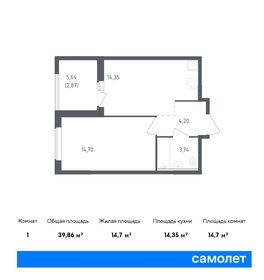 40,3 м², 1-комнатная квартира 6 472 382 ₽ - изображение 9